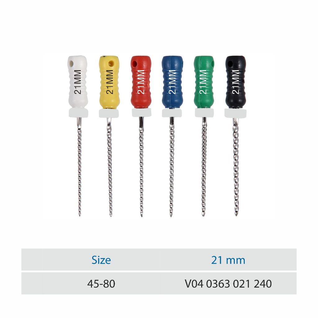 VDW STERILE K-Files 21mm 45-80