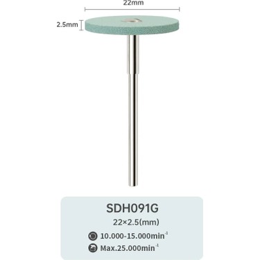 Zirkonyum Porselen Parlatma Lastiği SDH091G