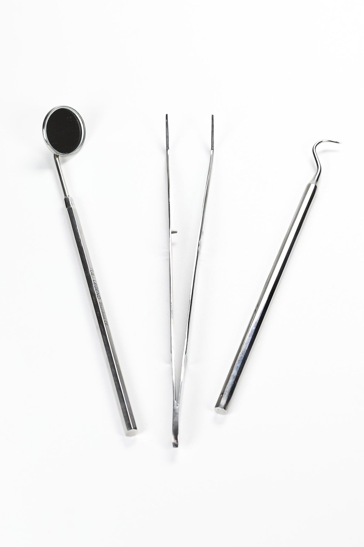 Legend Premium Muayene Seti - Ayna, Sond, Presel 3'lü Diş Hekimi Klinik Seti