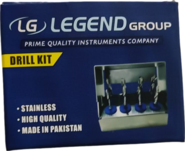 Legend Premium Drill Kit (Diril Seti) - 8 Parça İmplant El Aleti Seti