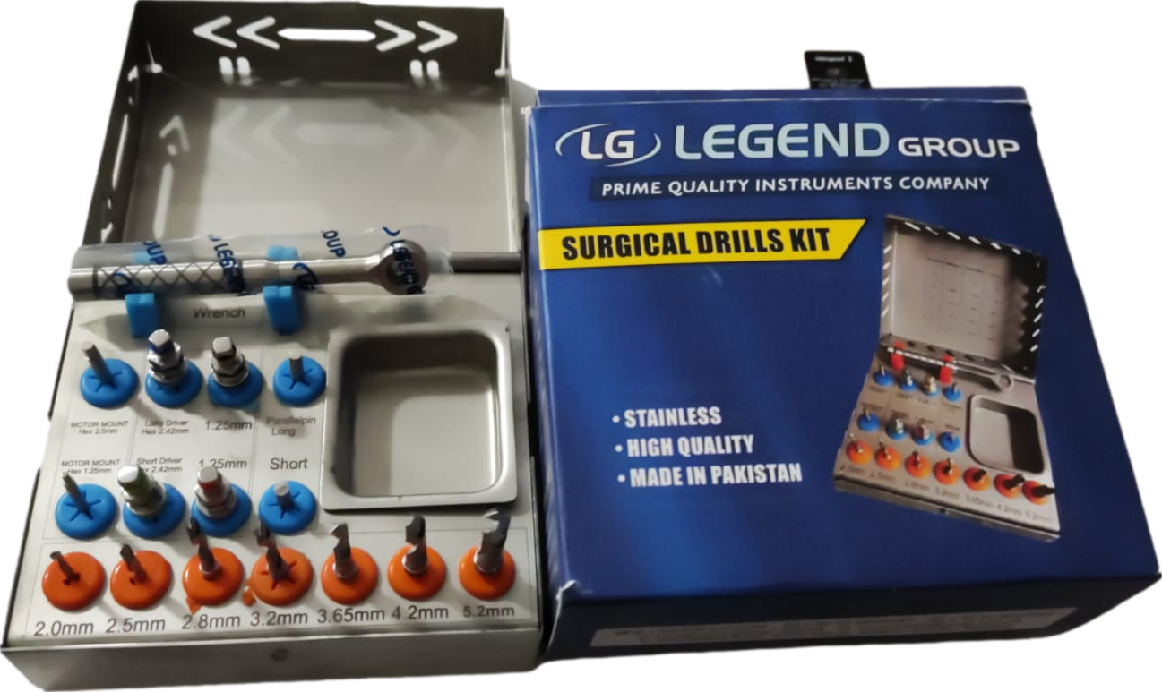 Legend Premium Surgical Drills Kit Cerrahi Diril Kiti