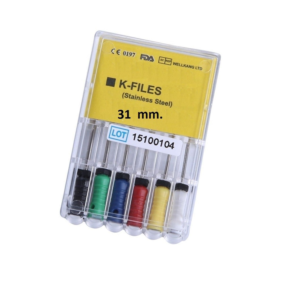 Videya K-File Kanal Eğeleri 31 mm - Endodontik Kök Kanal Tedavisi