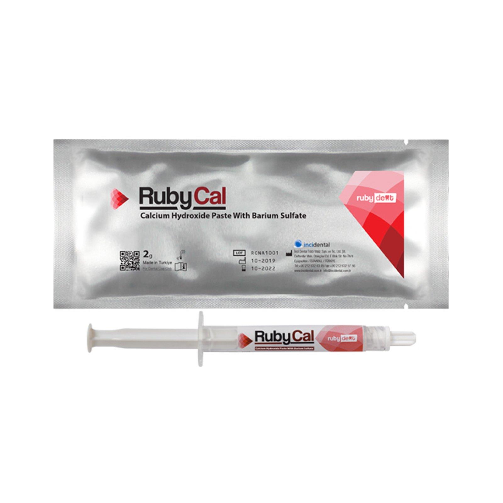 Rubydent RubyCal Barium Sülfat Endodontik Kanal Patı 2g Şırınga
