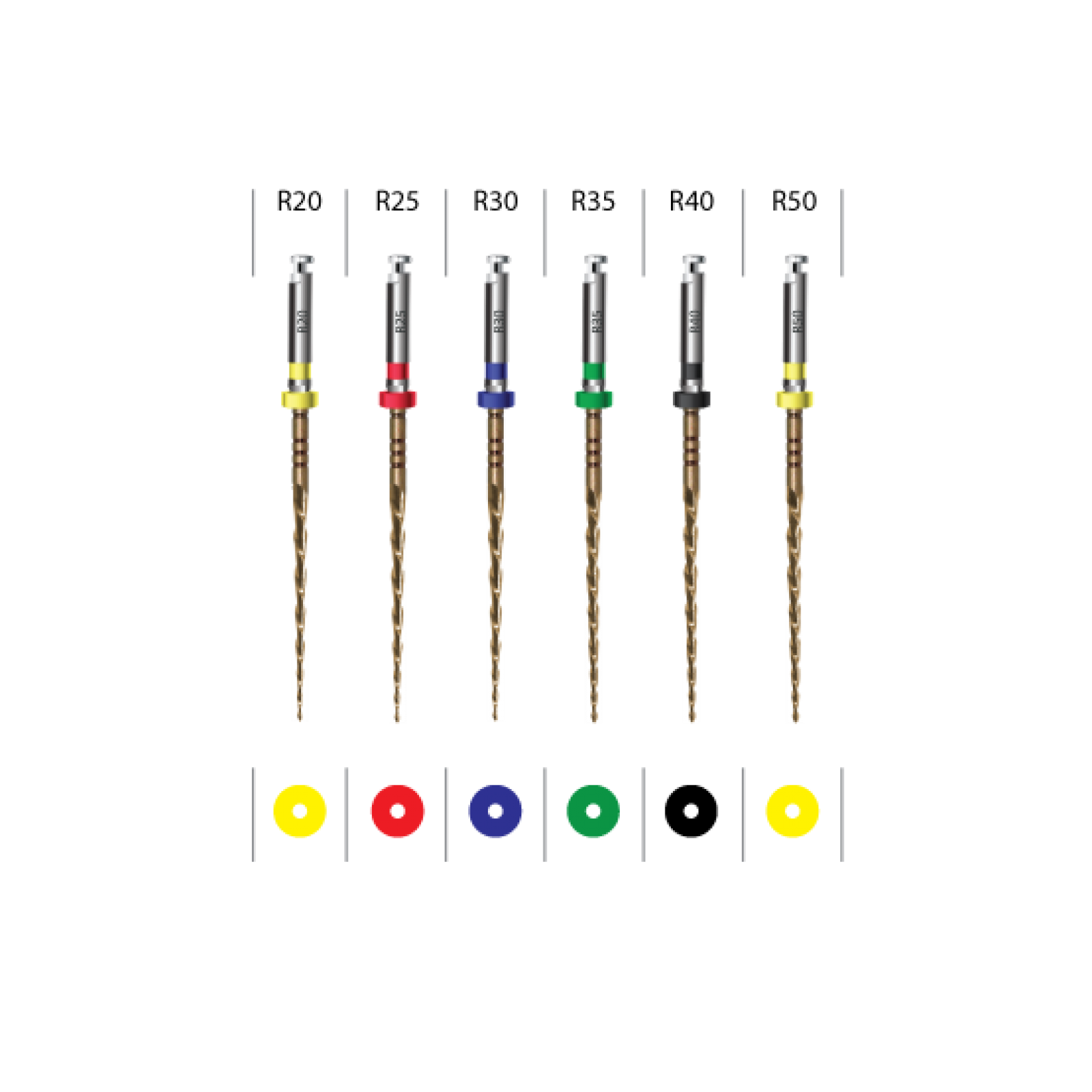 EndoArt Expert Gold Reciproc Endodontik Kanal Eğesi (R25, 25 mm) - Resiprokal Sistem