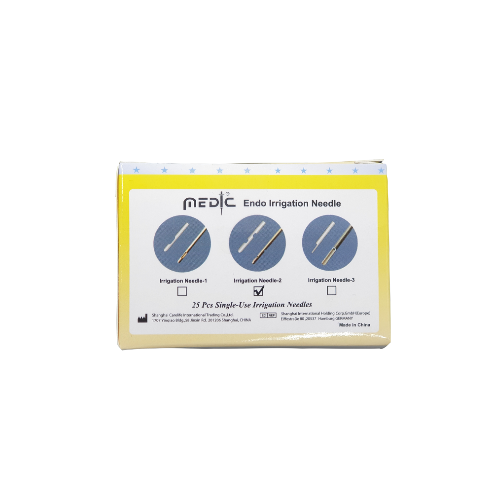 Medic Steril Endodontik İrrigasyon İğnesi 30G x 25mm - Çift Delikli, 25'li Paket