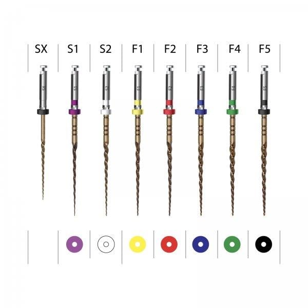 EndoArt Action Gold Niti Rotary Eğe 6'lı Set 25 mm