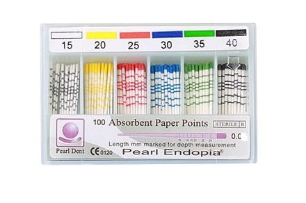 Pearl Endopia Paper Points 02 Taper Endodontik Emici Konlar