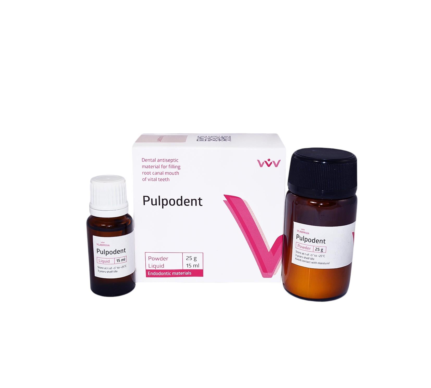 Vladmıva Pulpodent Kanal Dolgu Patı 25 Gr Toz + 15 Ml Likit