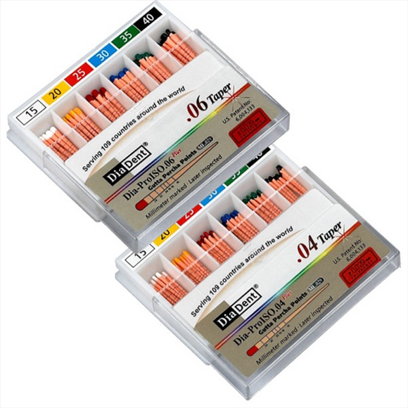 Diadent DIA-PROISO .06 Taper Açılı Guta Perka Points (60 Adet/Paket)
