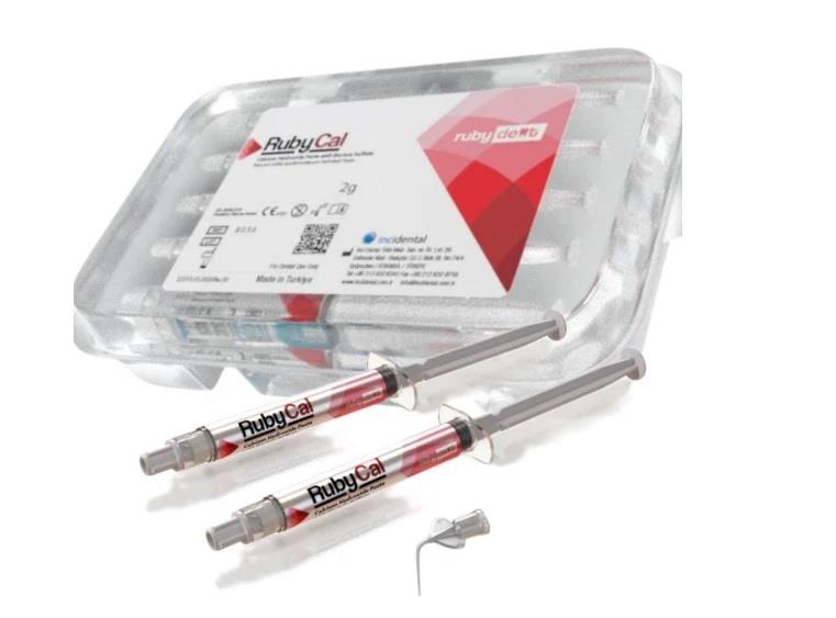 Rubydent RubyCal Baryum Sülfat İçerikli Kalsiyum Hidroksit Kanal Patı 4'lü Set