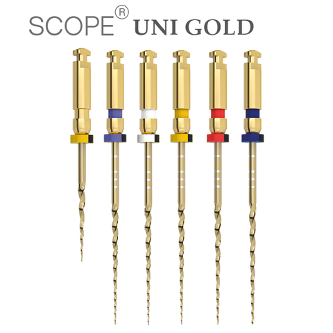 Scope Uni Gold Kanal Eğeleri 25 MM - NiTi Rotary Endodonti Eğe Seti