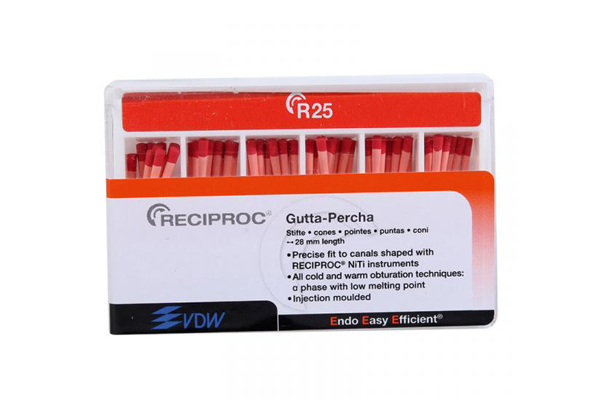 VDW Reciproc Gutta Percha R25 R40 R50 Asorti Kök Kanal Dolgu Çubuğu