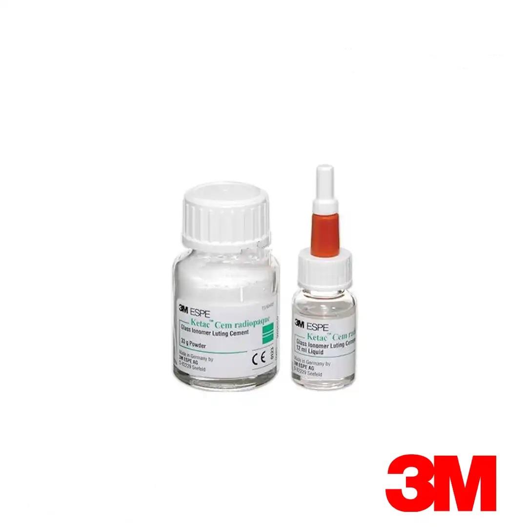 3M Ketac Cem Radiopaque Cam İyonomer Siman Tekli Set (33g Toz + 12ml Likit)