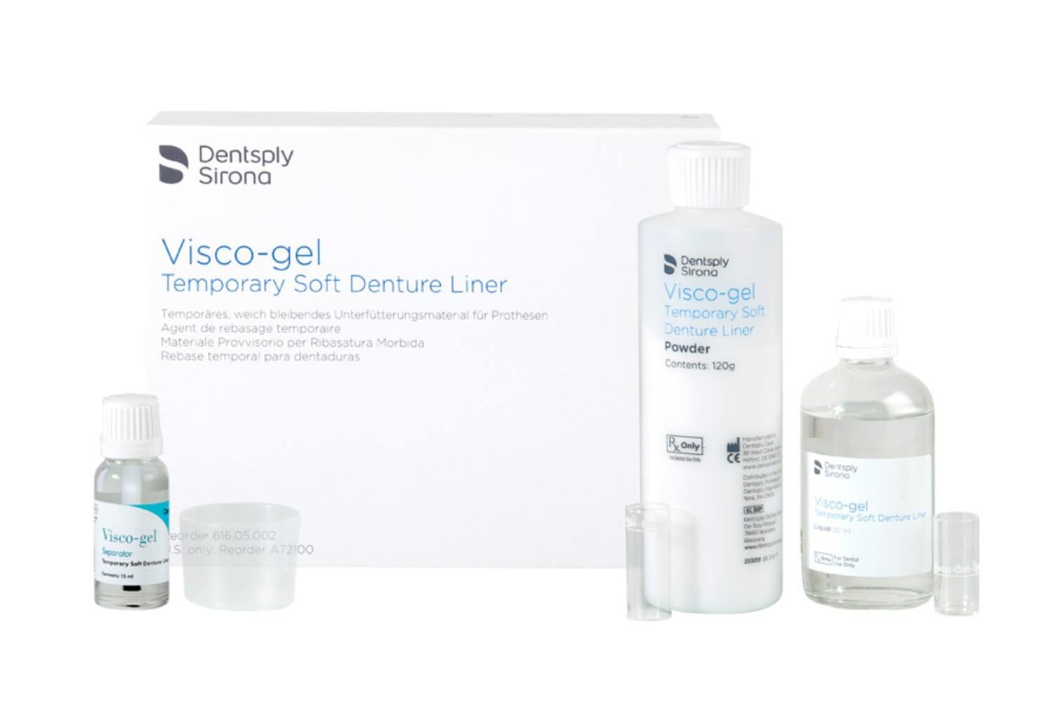 Dentsply Visco-Gel Yumuşak Besleme Materyali 120 gr Toz + 90 ml Likit Seti