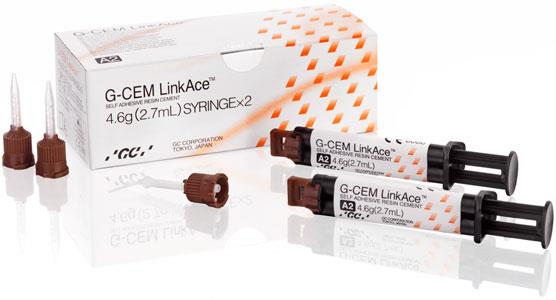 GC Dental G-CEM LinkAce Kendinden Adezivli Rezin Siman, A2 Transparan, 2x4.6g (2.7mL) Şırınga