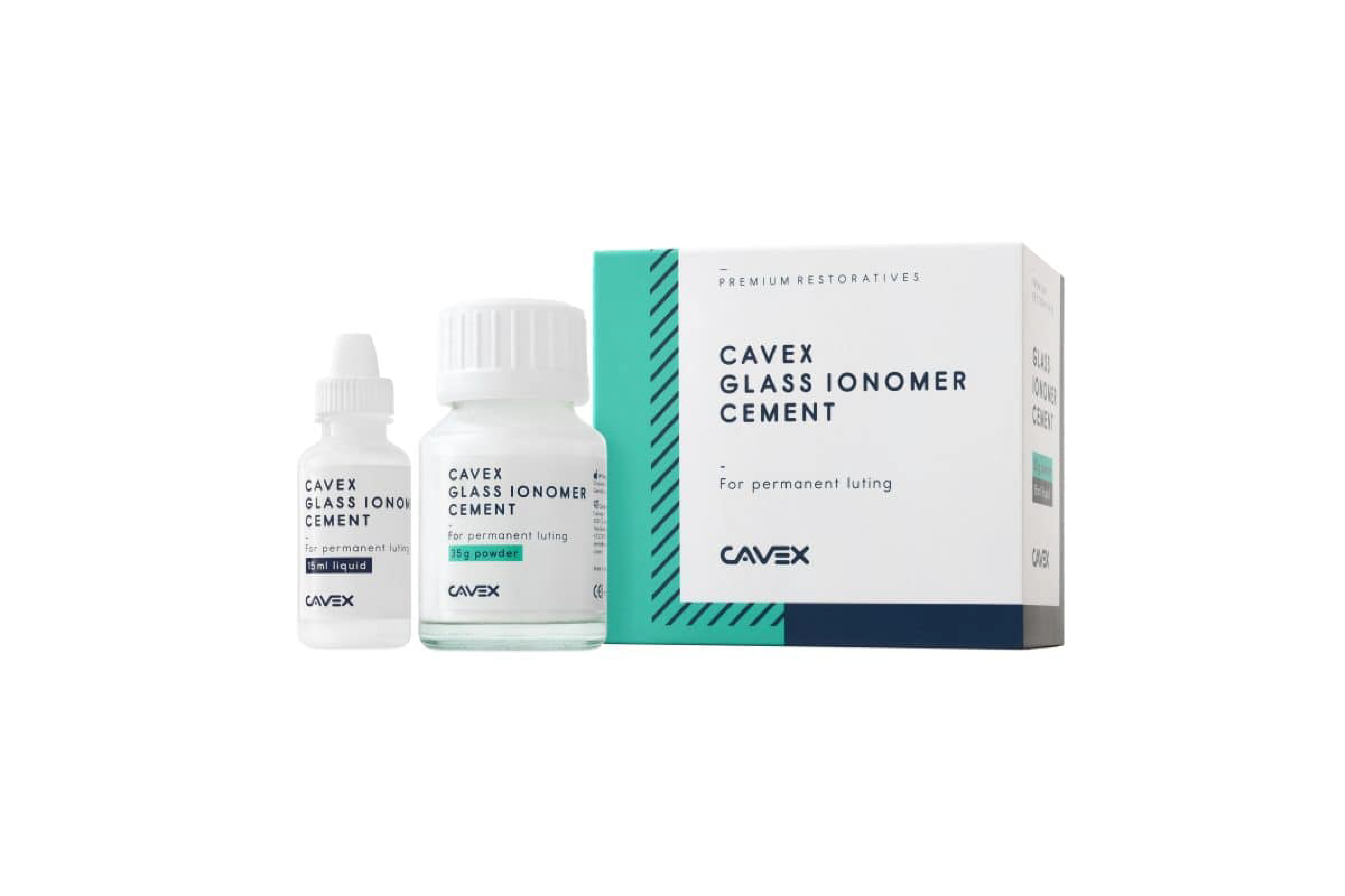 Cavex Cam İyonomer Yapıştırma Simanı - 35gr Toz + 15ml Likit