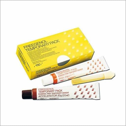 Gc Freegenol Temporary Geçici Yapıştırma Materyali - 55gr Baz + 20gr Aktivatör + 2.5ml Cleaner Seti