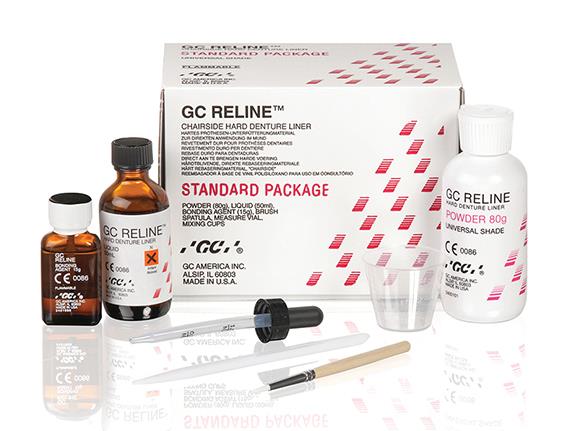 GC Dental Reline Ağız İçi Sert Besleme Materyali 80g Toz + 50ml Likit + 15g Bonding Ajanı