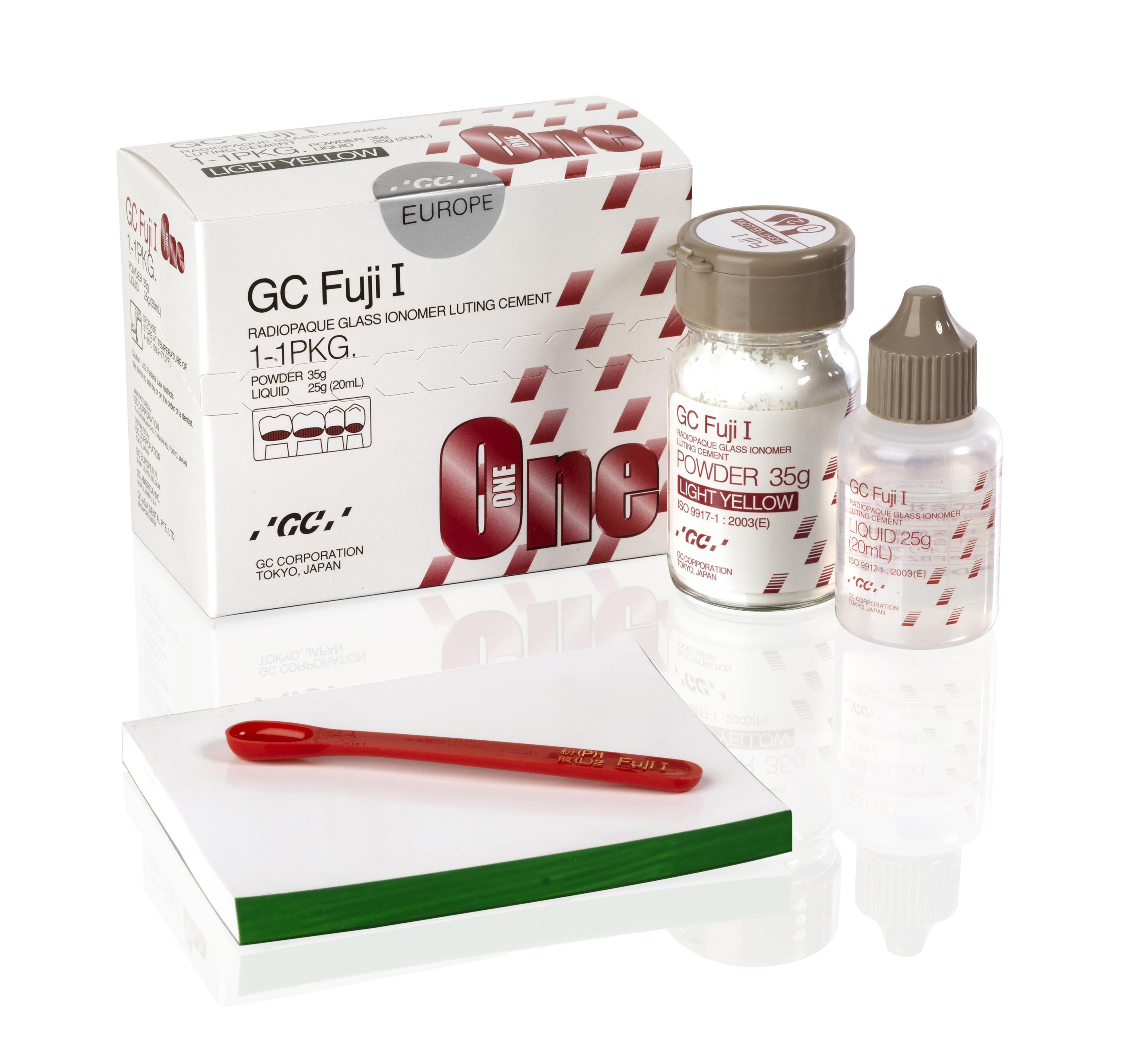 GC Dental Fuji I Cam İyonomer Siman Toz & Likit Seti (35g Toz + 20ml Likit)