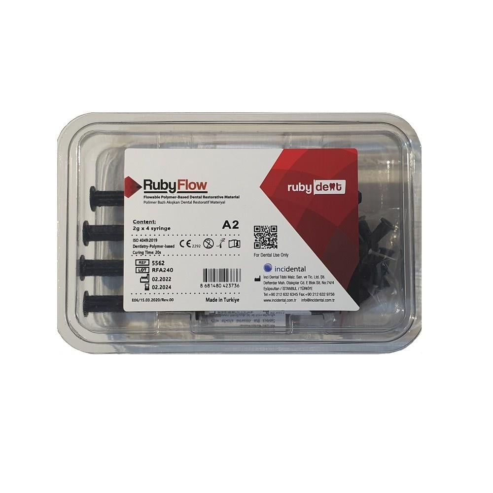 Rubydent Ruby Flow Akışkan Kompozit 4'lü Set (2gr Şırınga x 4 Adet)