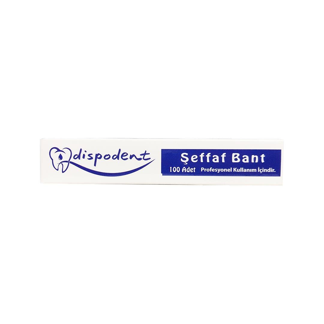 Dispodent Şeffaf Selüloit Band 100'lü Paket