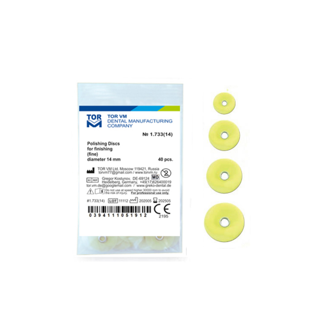 Tor VM Kompozit Parlatma Diski Sarı 40'lı No:1733 14 MM
