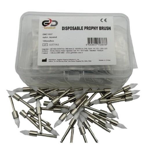 Omega İnce Sivri Naylon Detartraj ve Polisaj Fırçası