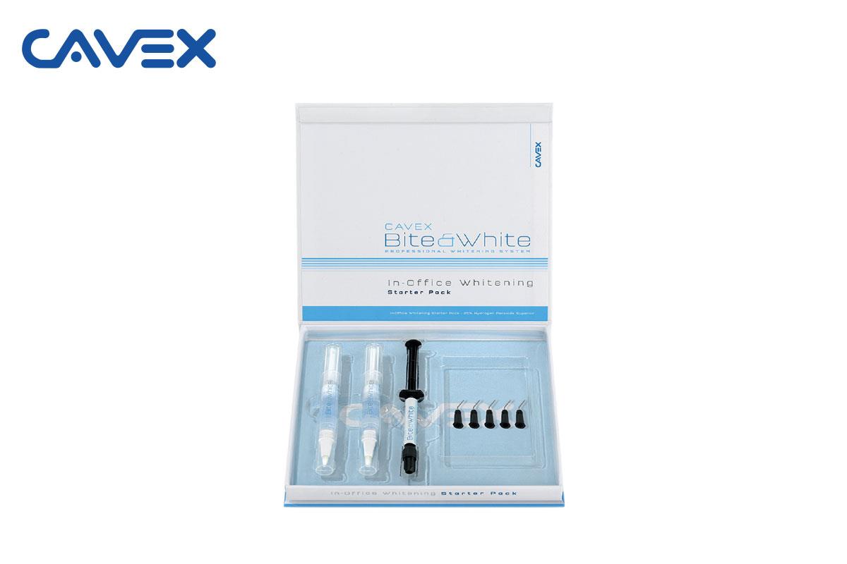 Cavex Bite & White Ofis Tipi Beyazlatma 2'li Set (2x2ml Jel + 1x1ml Bariyer)