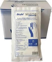 Beybi Steril Pudralı Cerrahi Eldiven - 50'li Kutu