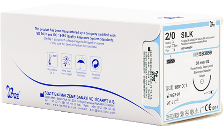 Boz Sütur Silk Emilemeyen Cerrahi Ameliyat İpliği - Steril İpek Sütür