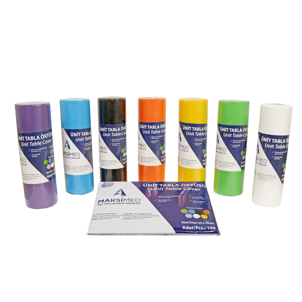 Maksimed Ünit Tabla Örtüsü Rulo 35x30 cm - 150 Adet, Lamineli, Sıvı Geçirmez, Perforeli