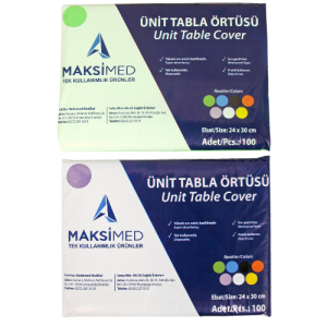 Maksimed Ünit Tabla Örtüsü Renkli 30x40 cm (100'lü Paket)