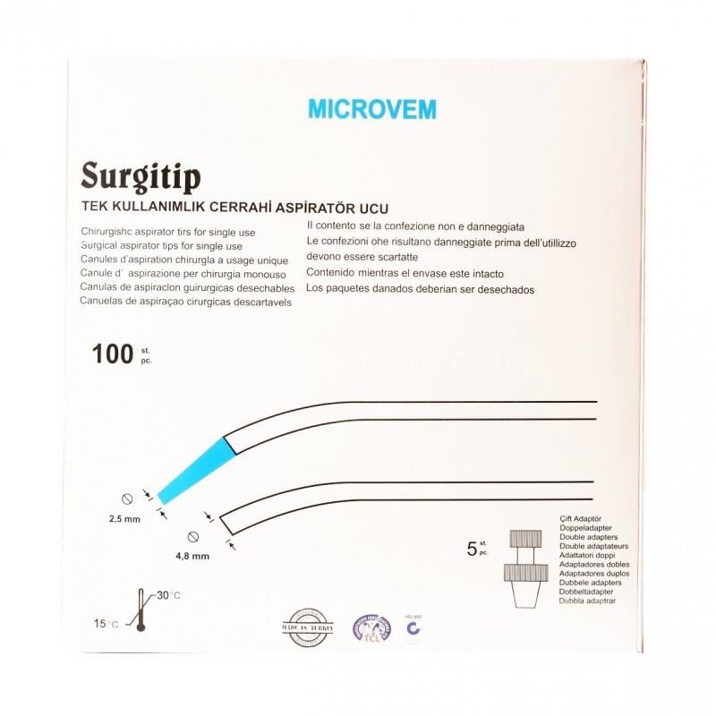 Microvem Cerrahi Sakşın (Tükürük Emici) - 100'lü Kutu