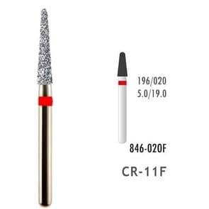 Aeratör Elmas Taper Frez Kırmızı Shoulder